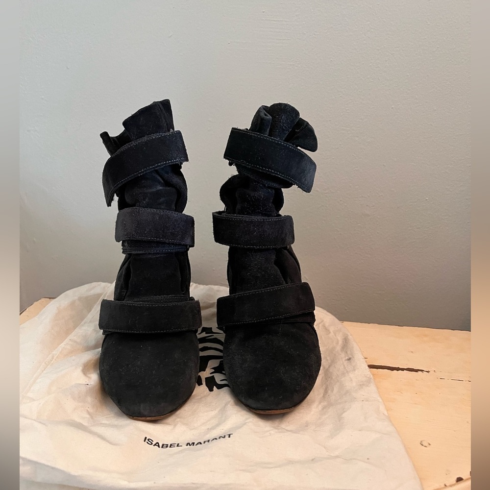 ISABEL MARANT SUEDE HEEL ANKLE BOOT